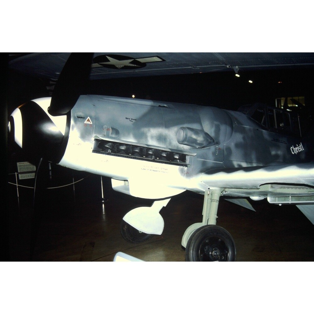 1980s 35mm Slide Aviation - Messerschmitt Bf 109G, German Fighter Plane
